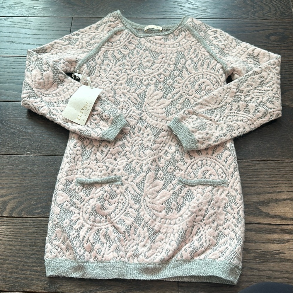 Elsy Girl Lace Sweater Dress Size 8